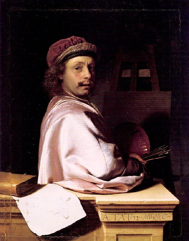 MIERIS, Frans van, the Elder The Artist as Virtuoso at his Easel France oil painting art